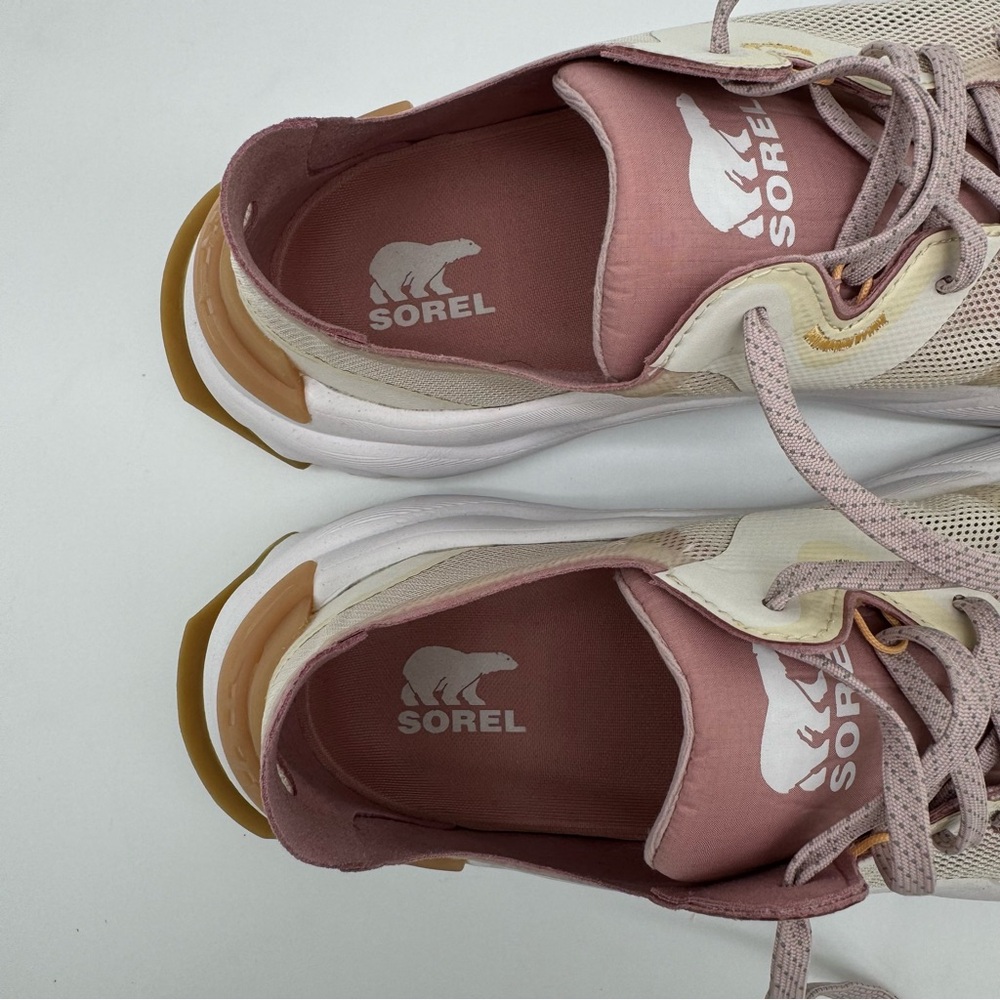 Sorel Kinetic RNEGD Cream/Pink Athletic Sneaker Size 8.5 - Picture 11 of 13